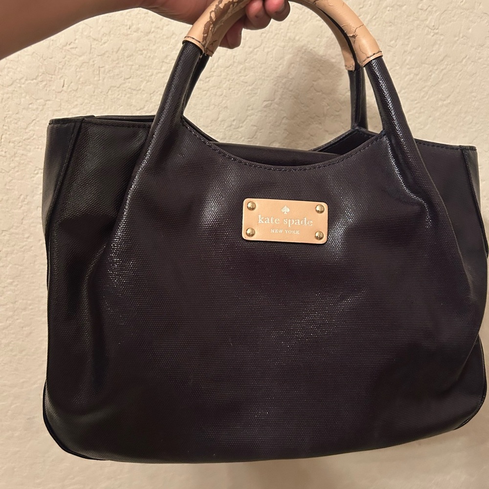 Kate Spade Black and Tan Tote Bag